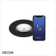 Nordlux - Don Smart Colour, 3 Kit - Black Modern Designer Bluetooth Recessed Ceiling Water-Resistant LED Downlight - Minimalist Design Suitable For The Bathroom and Any Contemporary Indoor Space, Perfect for Home & Business