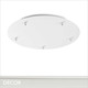 Ideal Lux - Round Ceiling Plate for 5 Pendant Lights, Ø46cm - Matt White Modern Designer Ceiling Plate - Ideal for Hanging Multiple Pendant Lights Ideal Lux - Round Ceiling Plate for 5 Pendant Lights, Ø46cm - Matt White Modern Designer Ceiling Plate - Ideal for Hanging Multiple Pendant Lights