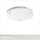 Ideal Lux - Round Ceiling Plate for 3 Pendant Lights, Ø30cm - Matt White Modern Designer Ceiling Plate - Ideal for Hanging Multiple Pendant Lights