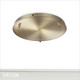 1 A 1 Ideal Lux - Round Ceiling Plate for 3 Pendant Lights, Ø30cm - Brushed Brass Modern Designer Ceiling Plate - Ideal for Hanging Multiple Pendant Lights 1 A 1 Ideal Lux - Round Ceiling Plate for 3 Pendant Lights, Ø30cm - Brushed Brass Modern Designer Ceiling Plate - Ideal for Hanging Multiple Pendant Lights
