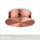 Ideal Lux - Magnetic Ceiling Rose for 6 Pendant Lights - Copper-Coloured Modern Designer Ceiling Rose - Perfect for Creating a Design Feature