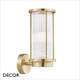 1 A Linton - Ribbed-Glass and Brass Modern Designer Outdoor Wall Light - Classic Scandinavian Design for your Garden, Hotel & Bistro 1 A Linton - Ribbed-Glass and Brass Modern Designer Outdoor Wall Light - Classic Scandinavian Design for your Garden, Hotel & Bistro