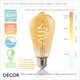 Nordlux - Smart E27 4.7W Teardrop-Shaped Retro Amber LED Filament Light Bulb, 2200K Candle Light, Dimmable - As Bright as a 30W Incandescent Bulb - Innovative, Energy Efficient & Cost Effective Lighting Nordlux - Smart E27 4.7W Teardrop-Shaped Retro Amber LED Filament Light Bulb, 2200K Candle Light, Dimmable - As Bright as a 30W Incandescent Bulb - Innovative, Energy Efficient & Cost Effective Lighting