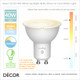 Nordlux - Smart GU10 4W LED White Spotlight Bulb, 2200K Warm to 6500K Cool White, Dimmable  - As Bright as a 40W Halogen Bulb - Innovative, Energy Efficient Lights for your Home & Business Nordlux - Smart GU10 4W LED White Spotlight Bulb, 2200K Warm to 6500K Cool White, Dimmable  - As Bright as a 40W Halogen Bulb - Innovative, Energy Efficient Lights for your Home & Business