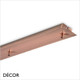 1 A Ideal Lux - Linear Ceiling Plates - Brass & Copper Modern Designer Ceiling Fitting for 5 Pendant Lights - Ideal for a Kitchen, Dining Room, Bistro & Café 1 A Ideal Lux - Linear Ceiling Plates - Brass & Copper Modern Designer Ceiling Fitting for 5 Pendant Lights - Ideal for a Kitchen, Dining Room, Bistro & Café