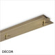 1 A Ideal Lux - Linear Ceiling Plates - Brass & Copper Modern Designer Ceiling Fitting for 5 Pendant Lights - Ideal for a Kitchen, Dining Room, Bistro & Café 1 A Ideal Lux - Linear Ceiling Plates - Brass & Copper Modern Designer Ceiling Fitting for 5 Pendant Lights - Ideal for a Kitchen, Dining Room, Bistro & Café