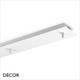 Ideal Lux - Linear Ceiling Plates - Black, White & Chrome Modern Designer Ceiling Fitting for 5 Pendant Lights - Ideal for a Kitchen,  Bistro & Café Ideal Lux - Linear Ceiling Plates - Black, White & Chrome Modern Designer Ceiling Fitting for 5 Pendant Lights - Ideal for a Kitchen,  Bistro & Café