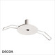 Ideal Lux - Recessed Ceiling Rose, Ø11cm - Matt White Modern Designer Ceiling Fitting for a Single Pendant Light