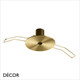 Ideal Lux - Recessed Ceiling Rose, Ø11cm - Brass Modern Designer Ceiling Fitting for a Single Pendant Light Ideal Lux - Recessed Ceiling Rose, Ø11cm - Brass Modern Designer Ceiling Fitting for a Single Pendant Light