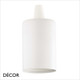 Ideal Lux - Modern Bulb Holder - Matt White Minimalist Designer Pendant Light Fitting - Ideal for Creating a Unique Pendant Light Design Ideal Lux - Modern Bulb Holder - Matt White Minimalist Designer Pendant Light Fitting - Ideal for Creating a Unique Pendant Light Design