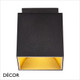 Nordlux - Ethan 1-Spot - Matt Black with Gold or Black Interior Modern Designer Surface Downlight - Ideal for Any Contemporary Space Nordlux - Ethan 1-Spot - Matt Black with Gold or Black Interior Modern Designer Surface Downlight - Ideal for Any Contemporary Space