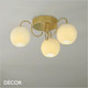 Nordlux - Franca 3 - Opal White Glass Globe & Polished Brass Ceiling Light - Modern Designer Vintage-Style - Ideal for Any Contemporary Space Nordlux - Franca 3 - Opal White Glass Globe & Polished Brass Ceiling Light - Modern Designer Vintage-Style - Ideal for Any Contemporary Space