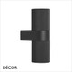 Nordlux - Kyklop Ripple - Matt Black Modern Designer Outdoor Garden Wall Light - Striking Danish Design for your Garden, Terrace, Hotel & Bistro