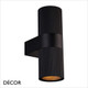 Nordlux - Kyklop Ripple - Matt Black Modern Designer Outdoor Garden Wall Light - Striking Danish Design for your Garden, Terrace, Hotel & Bistro