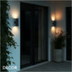 Nordlux - Kyklop Ripple - Matt Black Modern Designer Outdoor Garden Wall Light - Striking Danish Design for your Garden, Terrace, Hotel & Bistro