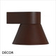 Nordlux - Kyklop Cone - Rust Brown Modern Designer Outdoor Garden Wall Light - Striking Danish Design for your Garden, Terrace, Hotel & Bistro