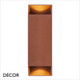 Nordlux - Nico 22 Square - Rust Brown Modern Designer Outdoor Wall Light - Stunning Up and Down Light - for your Home, Bistro, Bar & Café