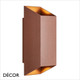 Nordlux - Nico 22 Square - Rust Brown Modern Designer Outdoor Wall Light - Stunning Up and Down Light - for your Home, Bistro, Bar & Café