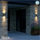 Nordlux - Nico 22 Round - Rust Brown Modern Designer Outdoor Wall Light - Stunning Up and Down Light - for your Home, Bistro, Bar & Café
