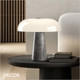 1 A Nordlux - Glossy - Grey Marble & Opal White Glass Modern Designer Table Lamp - Iconic Design for a Living Room, Reception or Bedroom 1 A Nordlux - Glossy - Grey Marble & Opal White Glass Modern Designer Table Lamp - Iconic Design for a Living Room, Reception or Bedroom