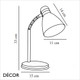 Nordlux - Cyclone - White Modern Designer Flexible Desk Light - Stylish Utilitarian Task Light for your Study, Workspace, Bedside or Lamp Table