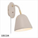 Nordlux - Fleur 15 - Beige Modern Designer Adjustable Wall Light - Vintage Danish Design for a Bedside, Hotel Room, Guest Room, Office & Any Contemporary Space