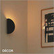 Nordlux - Model 2110 - Black Modern Designer Wall Light - Mount in any Direction - Retro Danish Design for Any Contemporary Space