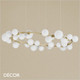 1 C Ideal Lux - Perlage 30 - White Acid-Etched Glass with Satin Brass Rounded Rectangular  Modern Designer Multiple Pendant Light - A Stunning Statement Piece for Any Contemporary Space 1 C Ideal Lux - Perlage 30 - White Acid-Etched Glass with Satin Brass Rounded Rectangular  Modern Designer Multiple Pendant Light - A Stunning Statement Piece for Any Contemporary Space