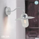 Nordlux - Luxembourg - Galvanized Steel Modern Designer Outdoor Wall Light - Vintage Industrial Style Lighting for your Garden, Hotel, Bistro & Café