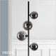Ideal Lux - Perlage 4 - Smoked Grey Glass with Matt Black Modern Designer Floor Lamp - A Stunning Statement Piece for Any Contemporary Space Ideal Lux - Perlage 4 - Smoked Grey Glass with Matt Black Modern Designer Floor Lamp - A Stunning Statement Piece for Any Contemporary Space