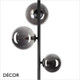 Ideal Lux - Perlage 4 - Smoked Grey Glass with Matt Black Modern Designer Floor Lamp - A Stunning Statement Piece for Any Contemporary Space Ideal Lux - Perlage 4 - Smoked Grey Glass with Matt Black Modern Designer Floor Lamp - A Stunning Statement Piece for Any Contemporary Space