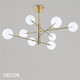 A1. Ideal Lux - Equinoxe 8 - Antique Brass & Clear Glass Globes Modern Designer Multiple Globe Pendant Light - A Statement Piece for your Dining Room, Hallway, Stairwell, Kitchen, Restaurant, Bistro or Hotel Foyer A1. Ideal Lux - Equinoxe 8 - Antique Brass & Clear Glass Globes Modern Designer Multiple Globe Pendant Light - A Statement Piece for your Dining Room, Hallway, Stairwell, Kitchen, Restaurant, Bistro or Hotel Foyer