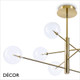 A1. Ideal Lux - Equinoxe 8 - Antique Brass & Clear Glass Globes Modern Designer Multiple Globe Pendant Light - A Statement Piece for your Dining Room, Hallway, Stairwell, Kitchen, Restaurant, Bistro or Hotel Foyer A1. Ideal Lux - Equinoxe 8 - Antique Brass & Clear Glass Globes Modern Designer Multiple Globe Pendant Light - A Statement Piece for your Dining Room, Hallway, Stairwell, Kitchen, Restaurant, Bistro or Hotel Foyer