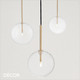 Ideal Lux - Equinoxe 15, 20 & 25 - Antique Brass & Clear Glass Globe Modern Designer Pendant Light - A Minimalist Piece for your Dining Room, Hallway, Stairwell, Kitchen, Restaurant, Bistro or Hotel Foyer Ideal Lux - Equinoxe 15, 20 & 25 - Antique Brass & Clear Glass Globe Modern Designer Pendant Light - A Minimalist Piece for your Dining Room, Hallway, Stairwell, Kitchen, Restaurant, Bistro or Hotel Foyer