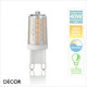 Ideal Lux - G9 3.5W LED Capsule Bulb, Dimmable, Clear, 3000K Warm White Light - As Bright as a 40W Halogen Bulb - Innovative Energy Efficient Lights for your Home & Business Ideal Lux - G9 3.5W LED Capsule Bulb, Dimmable, Clear, 3000K Warm White Light - As Bright as a 40W Halogen Bulb - Innovative Energy Efficient Lights for your Home & Business