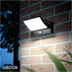 Ideal Lux - Swipe with Sensor - Black & Opal White Modern Designer Outdoor LED Adjustable Wall Light - Minimalist Italian Design for the Garden & Outdoor Area of your Hotel, Bar, Bistro & Café Ideal Lux - Swipe with Sensor - Black & Opal White Modern Designer Outdoor LED Adjustable Wall Light - Minimalist Italian Design for the Garden & Outdoor Area of your Hotel, Bar, Bistro & Café