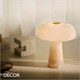 Nordlux - Glossy Mini - Pink Marble & Opal White Glass Modern Designer Table Lamp - Iconic Design for a Living Room, Reception or Bedroom. DFTP Nordlux - Glossy Mini - Pink Marble & Opal White Glass Modern Designer Table Lamp - Iconic Design for a Living Room, Reception or Bedroom. DFTP