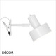 Nordlux - Matis - White Modern Designer Adjustable Clamp Lamp - Danish Minimalism for Any Contemporary Space