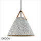 Nordlux - Strap 36 - Light Grey Felt & Leather Modern Industrial Designer Pendant Light - For a Kitchen, Dining Room, Reception Room, Restaurant & Café. DFTP