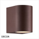 Nordlux - Dion Single - Rusty Modern Designer Outdoor Wall Light - Danish Minimalism for your Garden, Hotel & Bistro