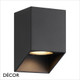 Nordlux - Nico Square - Black Modern Designer Outdoor Wall Light - Stunning Downlight - for your Home, Bistro, Bar & Café