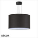 Ideal Lux - Set Up 45 - Matt Black Pendant Light Fitting with a Choice of 45cm Shades in Dove Grey, Wood, Black, White or Beige - Stylish Italian Chic for a  Kitchen, Dining Room, Reception Room, Hotel or Restaurant Ideal Lux - Set Up 45 - Matt Black Pendant Light Fitting with a Choice of 45cm Shades in Dove Grey, Wood, Black, White or Beige - Stylish Italian Chic for a  Kitchen, Dining Room, Reception Room, Hotel or Restaurant