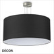 Ideal Lux - Set Up 90 - Satin Nickel Pendant Light Fitting with a Choice of 90cm Shades in Dove Grey, Wood, Black, White or Beige - Stylish Italian Chic for a  Kitchen, Dining Room, Reception Room, Hotel or Restaurant Ideal Lux - Set Up 90 - Satin Nickel Pendant Light Fitting with a Choice of 90cm Shades in Dove Grey, Wood, Black, White or Beige - Stylish Italian Chic for a  Kitchen, Dining Room, Reception Room, Hotel or Restaurant