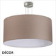 Ideal Lux - Set Up 90 - Satin Nickel Pendant Light Fitting with a Choice of 90cm Shades in Dove Grey, Wood, Black, White or Beige - Stylish Italian Chic for a  Kitchen, Dining Room, Reception Room, Hotel or Restaurant Ideal Lux - Set Up 90 - Satin Nickel Pendant Light Fitting with a Choice of 90cm Shades in Dove Grey, Wood, Black, White or Beige - Stylish Italian Chic for a  Kitchen, Dining Room, Reception Room, Hotel or Restaurant
