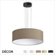 Ideal Lux - Set Up Slim 45 - Matt Black Pendant Light Fitting with a Choice of 45cm Shades in Dove Grey, Wood, Black, White or Beige - Stylish Italian Chic for a  Kitchen, Dining Room, Reception Room, Hotel or Restaurant Ideal Lux - Set Up Slim 45 - Matt Black Pendant Light Fitting with a Choice of 45cm Shades in Dove Grey, Wood, Black, White or Beige - Stylish Italian Chic for a  Kitchen, Dining Room, Reception Room, Hotel or Restaurant