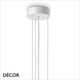 Ideal Lux - Set Up Slim 45 - Matt White Pendant Light Fitting with a Choice of 45cm Shades in Dove Grey, Wood, Black, White or Beige - Stylish Italian Chic for a  Kitchen, Dining Room, Reception Room, Hotel or Restaurant Ideal Lux - Set Up Slim 45 - Matt White Pendant Light Fitting with a Choice of 45cm Shades in Dove Grey, Wood, Black, White or Beige - Stylish Italian Chic for a  Kitchen, Dining Room, Reception Room, Hotel or Restaurant