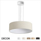 Ideal Lux - Set Up Slim 45 - Matt White Pendant Light Fitting with a Choice of 45cm Shades in Dove Grey, Wood, Black, White or Beige - Stylish Italian Chic for a  Kitchen, Dining Room, Reception Room, Hotel or Restaurant Ideal Lux - Set Up Slim 45 - Matt White Pendant Light Fitting with a Choice of 45cm Shades in Dove Grey, Wood, Black, White or Beige - Stylish Italian Chic for a  Kitchen, Dining Room, Reception Room, Hotel or Restaurant