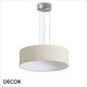 Ideal Lux - Set Up Slim 45 - Satin Nickel Pendant Light Fitting with a Choice of 45cm Shades in Dove Grey, Wood, Black, White or Beige - Stylish Italian Chic for a  Kitchen, Dining Room, Reception Room, Hotel or Restaurant Ideal Lux - Set Up Slim 45 - Satin Nickel Pendant Light Fitting with a Choice of 45cm Shades in Dove Grey, Wood, Black, White or Beige - Stylish Italian Chic for a  Kitchen, Dining Room, Reception Room, Hotel or Restaurant
