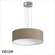Ideal Lux - Set Up Slim 45 - Satin Nickel Pendant Light Fitting with a Choice of 45cm Shades in Dove Grey, Wood, Black, White or Beige - Stylish Italian Chic for a  Kitchen, Dining Room, Reception Room, Hotel or Restaurant Ideal Lux - Set Up Slim 45 - Satin Nickel Pendant Light Fitting with a Choice of 45cm Shades in Dove Grey, Wood, Black, White or Beige - Stylish Italian Chic for a  Kitchen, Dining Room, Reception Room, Hotel or Restaurant