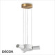 Ideal Lux - Set Up Slim 45 - Brushed Brass Pendant Light Fitting with a Choice of 45cm Shades in Dove Grey, Wood, Black, White or Beige - Stylish Italian Chic for a  Kitchen, Dining Room, Reception Room, Hotel or Restaurant Ideal Lux - Set Up Slim 45 - Brushed Brass Pendant Light Fitting with a Choice of 45cm Shades in Dove Grey, Wood, Black, White or Beige - Stylish Italian Chic for a  Kitchen, Dining Room, Reception Room, Hotel or Restaurant